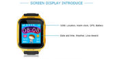Νέο Q529 ΠΣΤ λιβρών οθόνης αφής τηλεφωνικού χρώματος παιδιών έξυπνο έξυπνο ρολόι με τη λειτουργία καμερών
