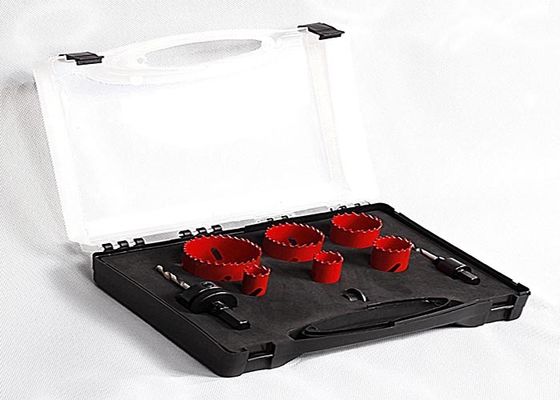 9PC διμεταλλικό πριόνι τρυπών HSS που τίθεται με την πλαστική περίπτωση, κομμάτι τρυπανιών κοπτών τρυπών