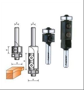 CNC δρομολογητή Bits - Flush διακοσμήσεων με αναστρέψιμες μαχαίρια